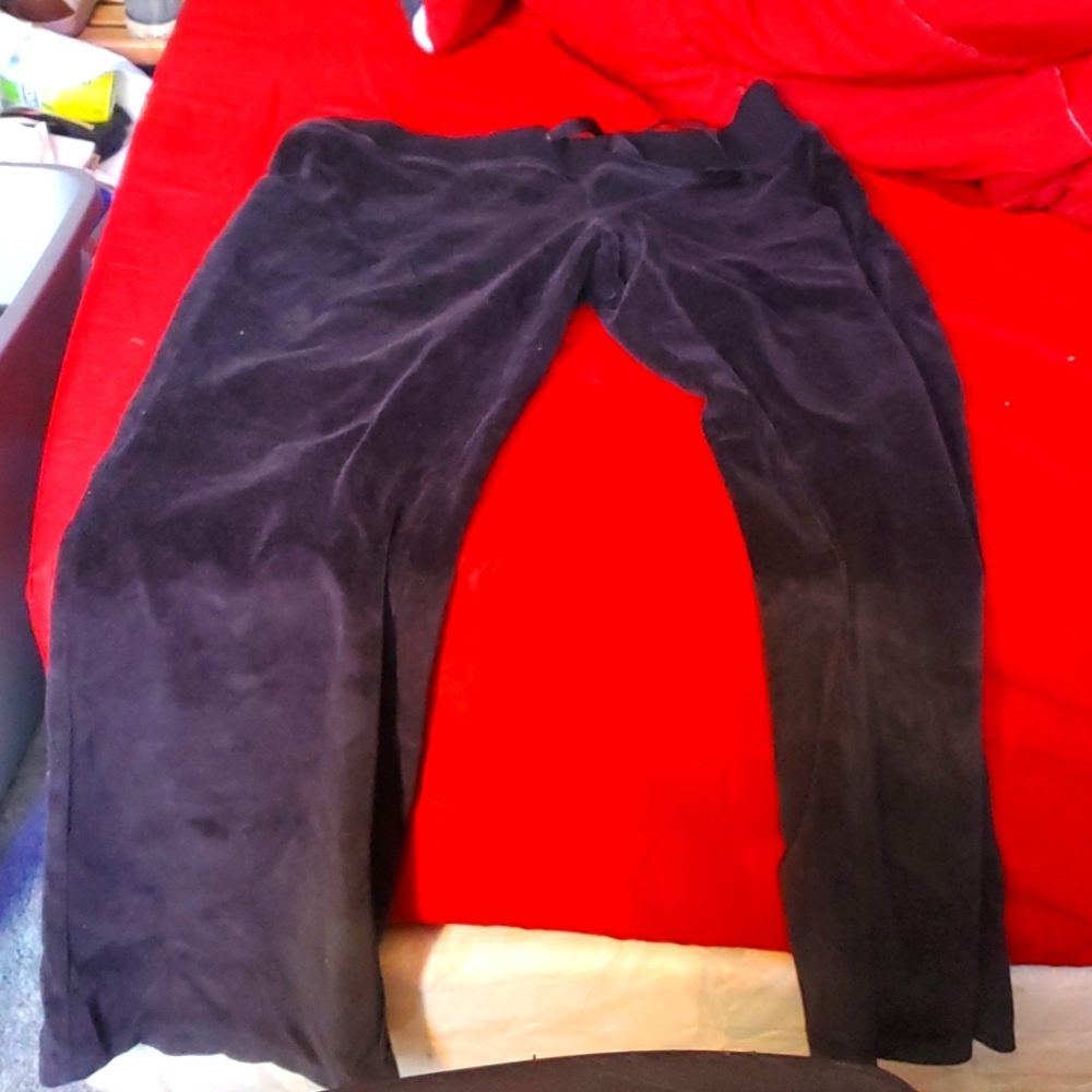 Black Velvet Sweatpants